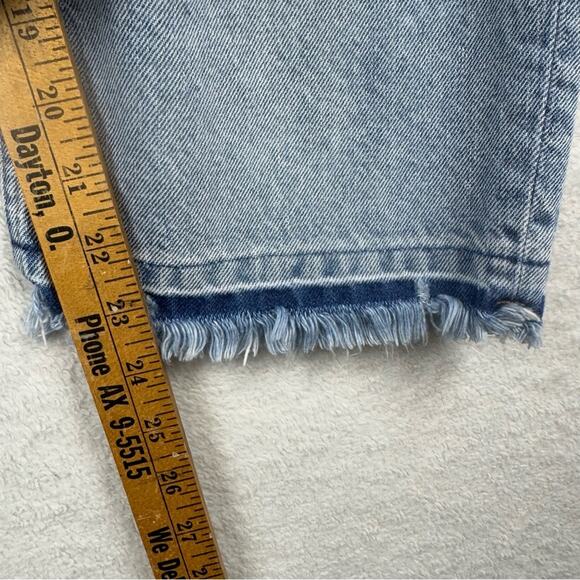 Old Navy High-Waisted Slouchy Straight Distressed Non-Stretch Jean Nessa Wash 18 - Picture 16 of 16